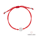 Bransoletka znak zodiaku Panna na sznurku srebro prezent Bransoletka znak zodiaku Panna na sznurku srebro prezent