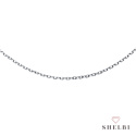 Łańcuszek srebrny ankier rollo diamentowany 42cm Łańcuszek srebrny ankier rollo diamentowany 42cm