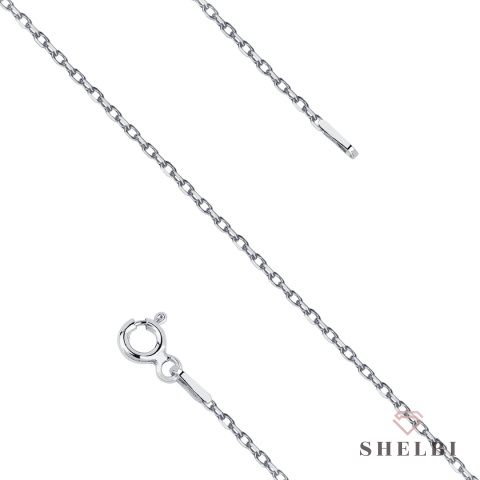 Łańcuszek srebrny ankier rollo diamentowany 42cm Łańcuszek srebrny ankier rollo diamentowany 42cm