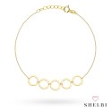 Bransoletka złote ringi 585 Shelbi Bransoletka złote ringi 585 Shelbi