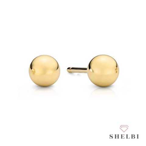 Kolczyki złote kulki super lekkie 7mm pr. 333 sztyft Shelbi Kolczyki złote kulki super lekkie 7mm pr. 333 sztyft Shelbi