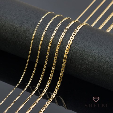 Łańcuszek złoty pr. 585 - splot gucci 45 cm 585 Shelbi Łańcuszek złoty pr. 585 - splot gucci 45 cm 585 Shelbi