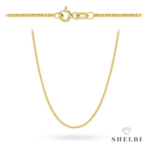 Łańcuszek złoty pr. 585 - splot lisi ogon 50 cm 585 Shelbi Łańcuszek złoty pr. 585 - splot lisi ogon 50 cm 585 Shelbi