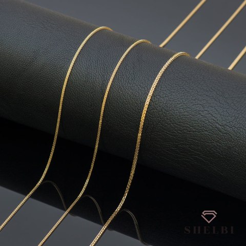Łańcuszek złoty pr. 585 - splot lisi ogon 50 cm 585 Shelbi Łańcuszek złoty pr. 585 - splot lisi ogon 50 cm 585 Shelbi