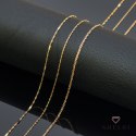 Łańcuszek złoty pr. 585 - splot singapure podwójnie skręcony diamentowany 45 cm 585 Shelbi Łańcuszek złoty pr. 585 - splot singapure podwójnie skręcony diamentowany 45 cm 585 Shelbi