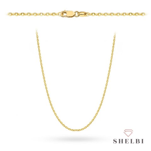 Łańcuszek złoty - splot rolo diamentowany 42 cm 585 Shelbi Łańcuszek złoty - splot rolo diamentowany 42 cm 585 Shelbi