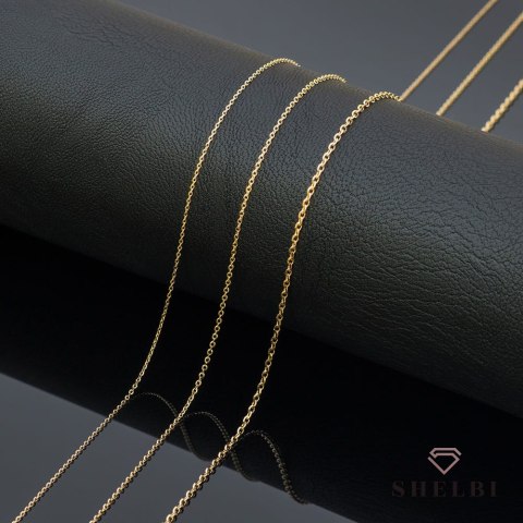 Łańcuszek złoty - splot rolo diamentowany 45 cm 585 Shelbi Łańcuszek złoty - splot rolo diamentowany 45 cm 585 Shelbi