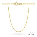 Łańcuszek złoty - splot rolo diamentowany 55 cm 585 Shelbi Łańcuszek złoty - splot rolo diamentowany 55 cm 585 Shelbi