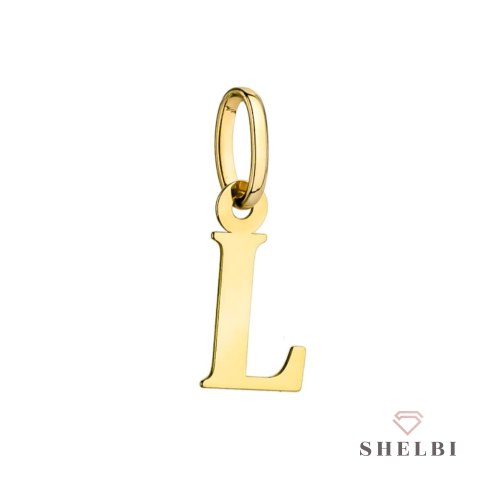 Zawieszka złota literka L 585 Shelbi Zawieszka złota literka L 585 Shelbi