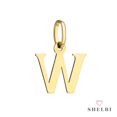 Zawieszka złota literka W 585 Shelbi Zawieszka złota literka W 585 Shelbi