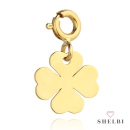 Zawieszka/charms pełna złota koniczynka 585 Shelbi