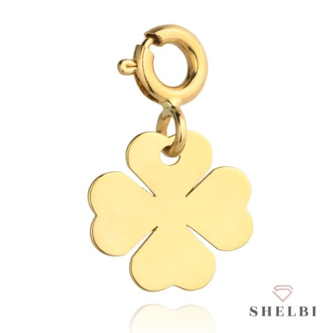 Zawieszka/charms pełna złota koniczynka 585 Shelbi Zawieszka/charms pełna złota koniczynka 585 Shelbi
