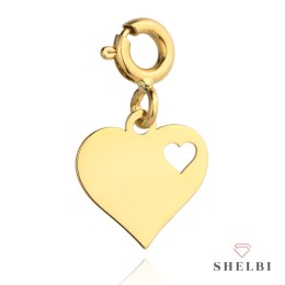 Zawieszka/charms serduszko w sercu 585 Shelbi