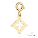 Zawieszka/charms złoty kontur kwiatka 585 Shelbi Zawieszka/charms złoty kontur kwiatka 585 Shelbi