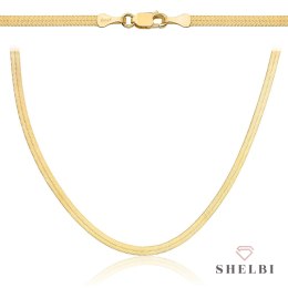 Łańcuch złoty taśma wąska 40cm 585 Shelbi
