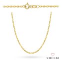 Łańcuszek złoty - splot rolo diamentowany 55 cm 585 Shelbi Łańcuszek złoty - splot rolo diamentowany 55 cm 585 Shelbi