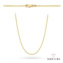 Łańcuszek złoty - splot rolo diamentowany 55 cm 585 Shelbi Łańcuszek złoty - splot rolo diamentowany 55 cm 585 Shelbi