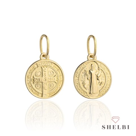 Medalik złoty św. Benedykt 585 Shelbi Medalik złoty św. Benedykt 585 Shelbi