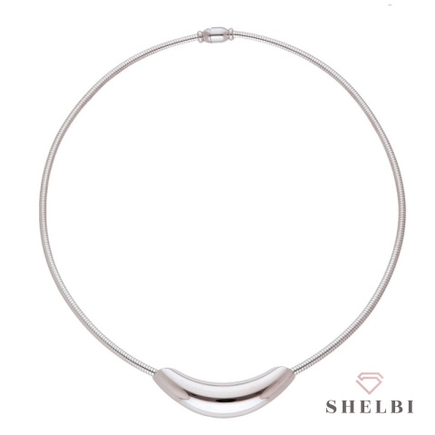 Choker srebrny ze stali naszyjnik Choker srebrny ze stali naszyjnik