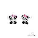 Kolczyki dla dziewczynki srebrne Panda Pandy Kolczyki dla dziewczynki srebrne Panda Pandy