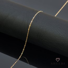 Łańcuszek złoty pr. 585 - splot figaro gucci 42 cm