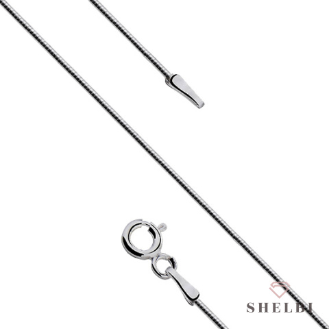 Srebrny łańcuszek linka rodowany 45cm Srebrny łańcuszek linka rodowany 45cm