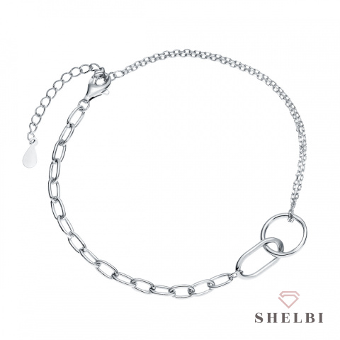 Srebrna bransoletka chains grubszy splot Srebrna bransoletka chains grubszy splot